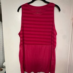 Nike Pink Striped Tank Top